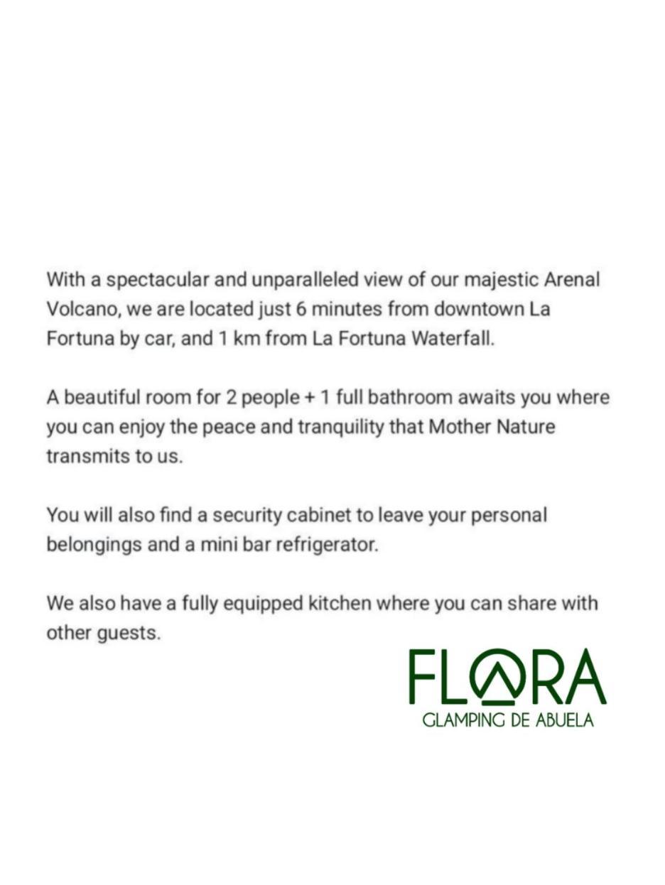 Flora Glamping De Abuela Villa La Fortuna Bagian luar foto